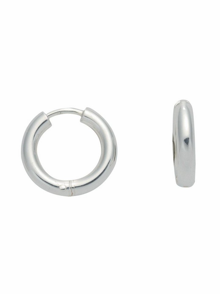 Adelia´s Paar Ohrhänger 925 Silber Ohrringe Creolen Ø 15 mm, Silberschmuck für Damen von Adelia´s