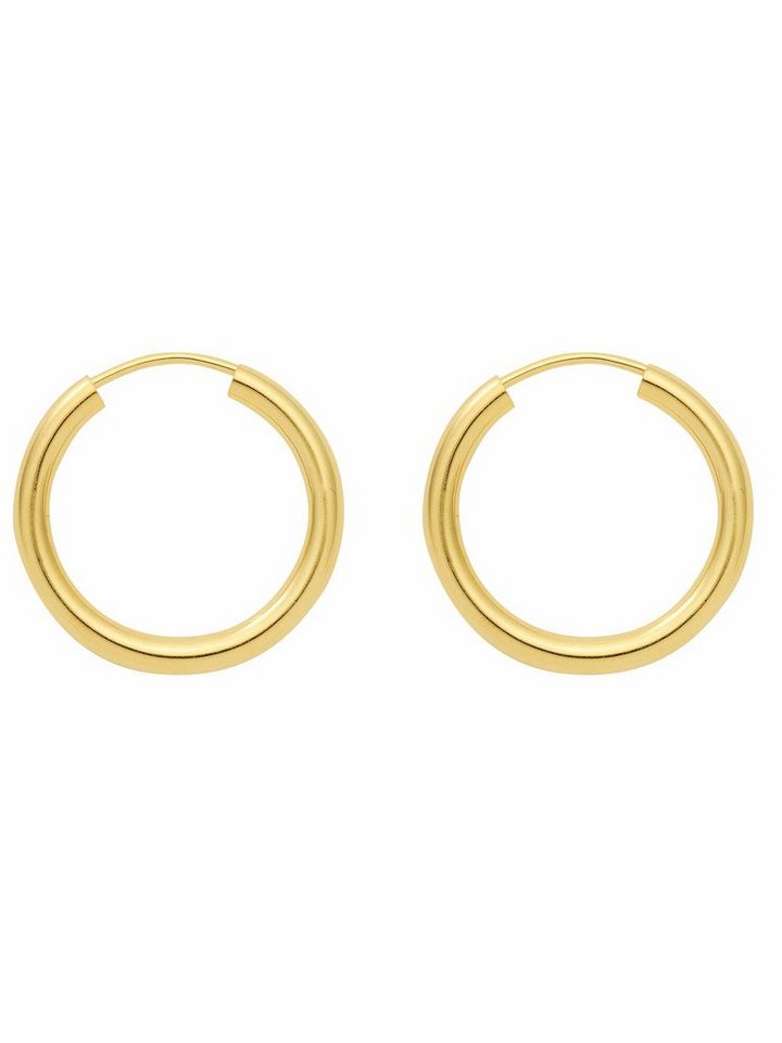Adelia´s Paar Ohrhänger 925 Silber Ohrringe Creolen Ø 30 mm, Silberschmuck für Damen von Adelia´s