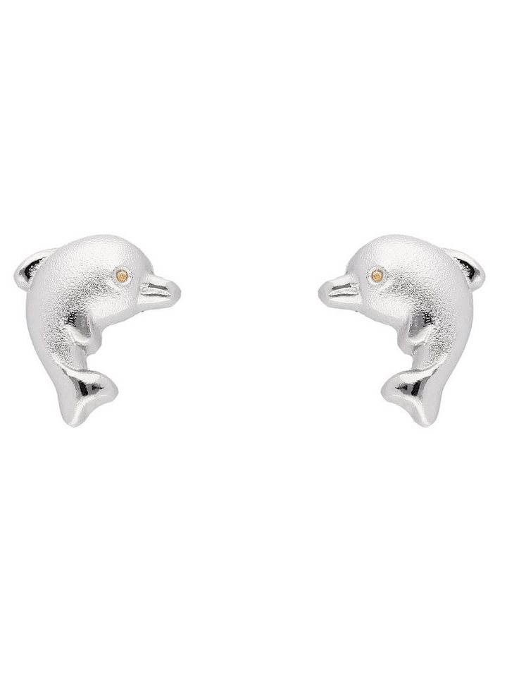 Adelia´s Paar Ohrhänger 925 Silber Ohrringe Ohrstecker Delphin, Silberschmuck für Damen von Adelia´s