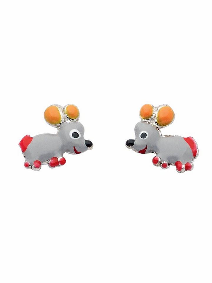 Adelia´s Paar Ohrhänger 925 Silber Ohrringe Ohrstecker Maus, Silberschmuck für Damen von Adelia´s