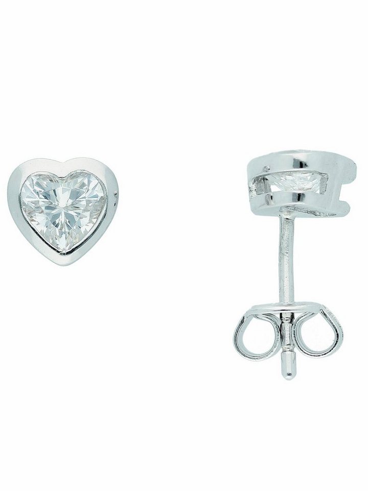 Adelia´s Paar Ohrhänger 925 Silber Ohrringe Ohrstecker mit Zirkonia, mit Zirkonia Silberschmuck für Damen von Adelia´s