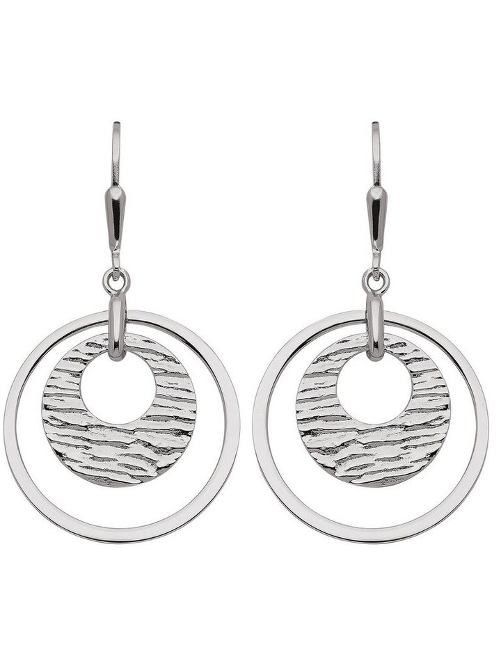 Adelia´s Paar Ohrhänger 925 Silber Ohrringe Ohrhänger Ø 23,2 mm, Silberschmuck für Damen von Adelia´s