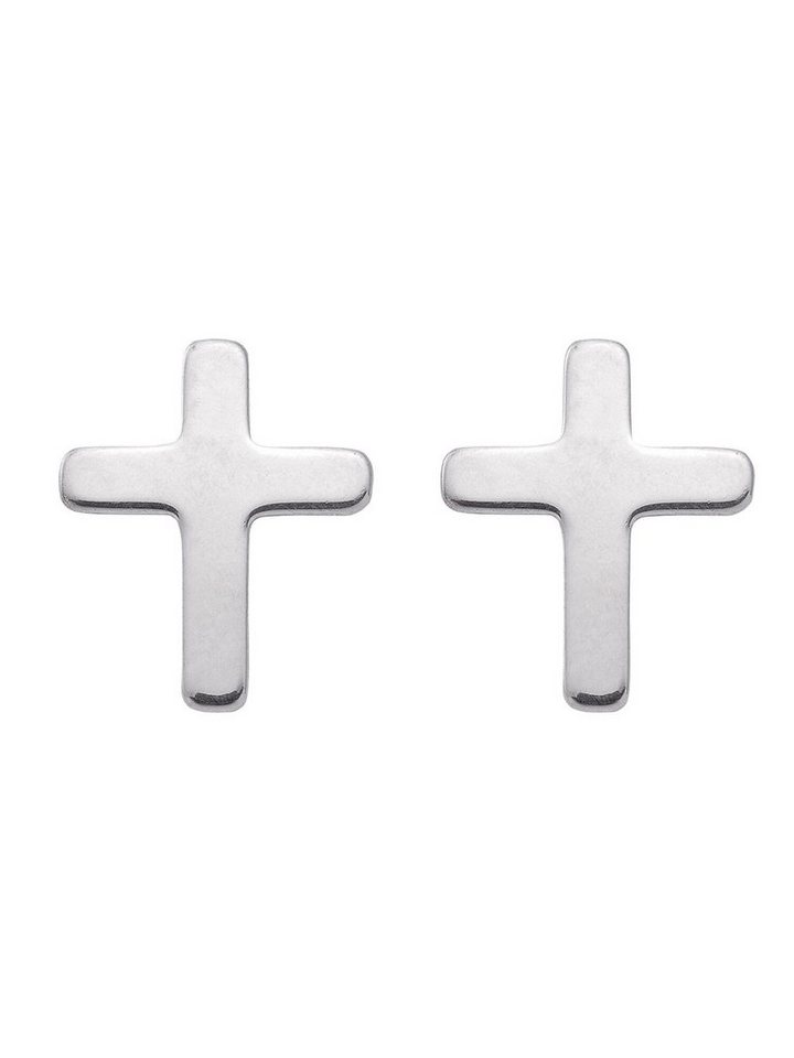 Adelia´s Paar Ohrhänger 925 Silber Ohrringe Ohrstecker Kreuz, Silberschmuck für Damen & Herren von Adelia´s