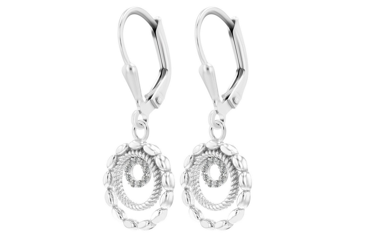 Adelia´s Paar Ohrhänger Damen Ohrhänger aus 925 Sterling Silber und Zirkonia von Adelia´s