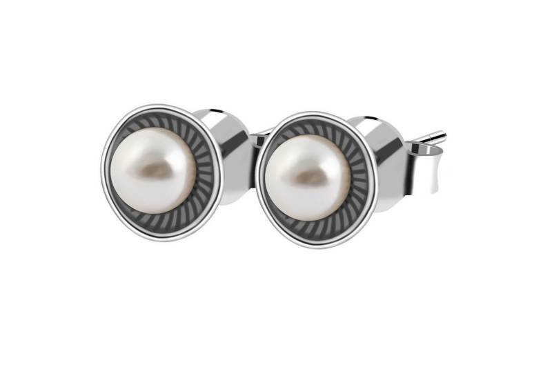 Adelia´s Paar Ohrhänger Damen Ohrstecker aus 925 Sterling Silber und Perle Ø 7 mm von Adelia´s