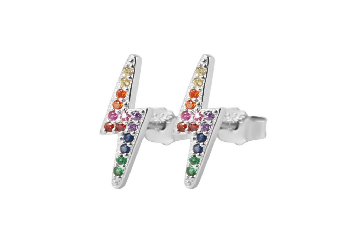 Adelia´s Paar Ohrhänger Damen Ohrstecker aus 925 Sterling Silber und Zirkonia - Strass von Adelia´s