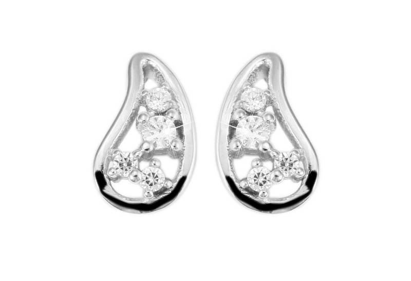 Adelia´s Paar Ohrhänger Damen Ohrstecker aus 925 Sterling Silber und Zirkonia - Strass von Adelia´s