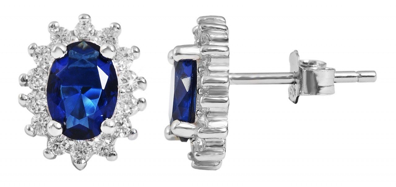 Adelia´s Paar Ohrhänger Damen Ohrstecker aus 925 Sterling Silber und Zirkonia - Strass von Adelia´s