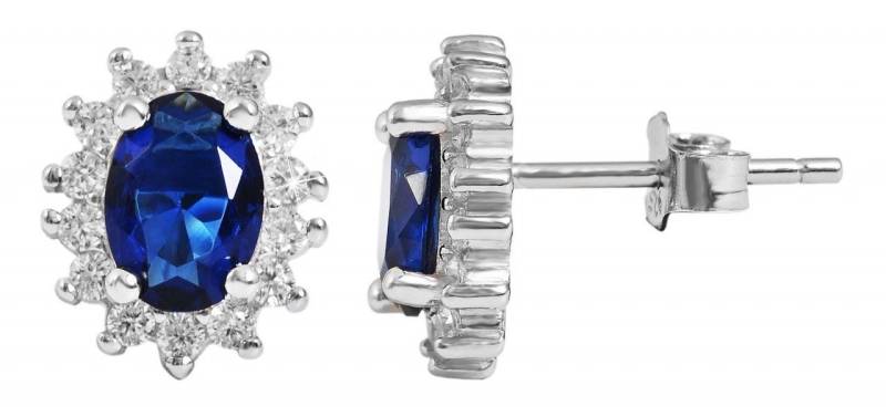 Adelia´s Paar Ohrhänger Damen Ohrstecker aus 925 Sterling Silber und Zirkonia - Strass von Adelia´s