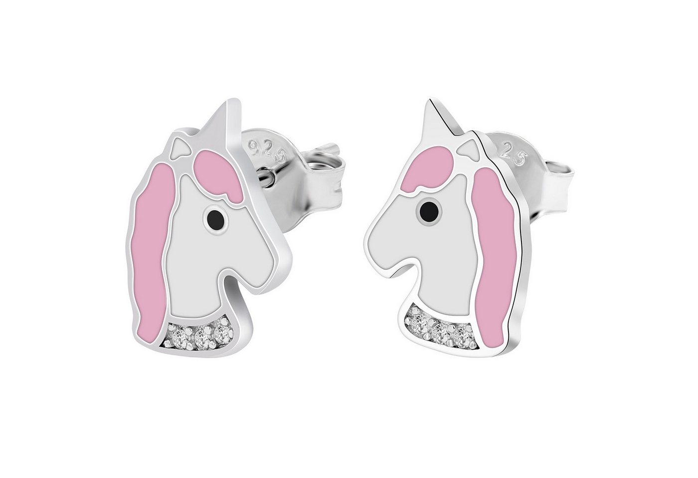 Adelia´s Paar Ohrhänger Damen Ohrstecker aus 925 Sterling Silber und Zirkonia von Adelia´s