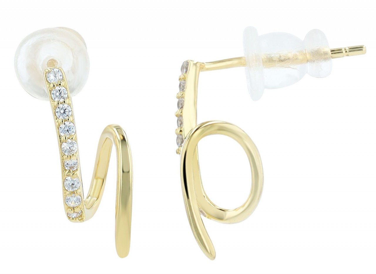 Adelia´s Paar Ohrhänger Damen Ohrstecker aus 925 Sterling Silber und Zirkonia von Adelia´s