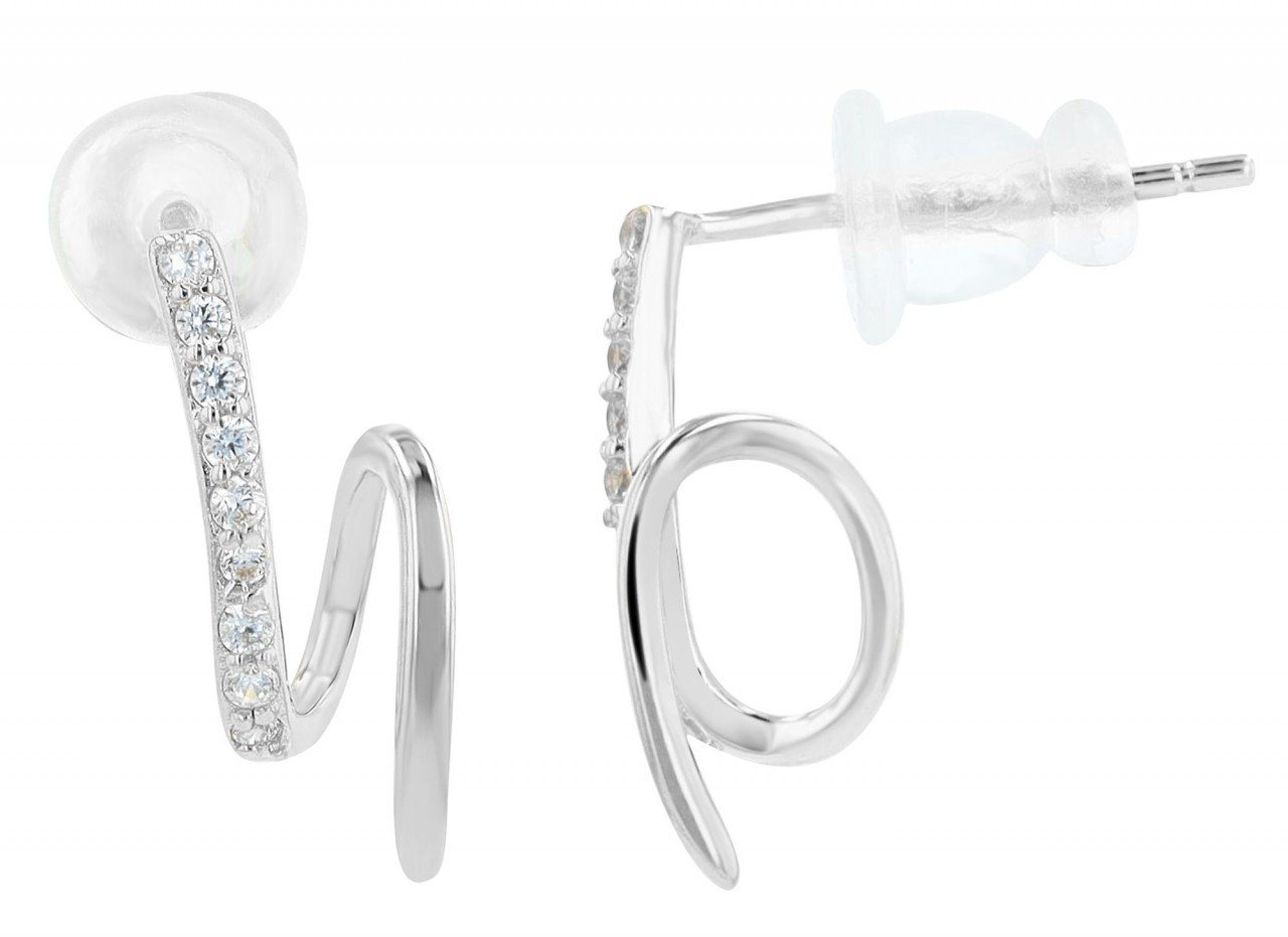 Adelia´s Paar Ohrhänger Damen Ohrstecker aus 925 Sterling Silber und Zirkonia von Adelia´s