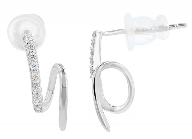 Adelia´s Paar Ohrhänger Damen Ohrstecker aus 925 Sterling Silber und Zirkonia von Adelia´s
