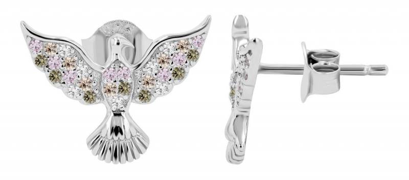 Adelia´s Paar Ohrhänger Damen Ohrstecker aus rhodiniertem 925 Sterling Silber von Adelia´s