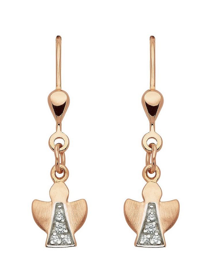 Adelia´s Paar Ohrhänger Damen Silber Schmuck 925 Silber Ohrringe Ohrhänger mit Zirkonia, mit Zirkonia Silberschmuck für Damen von Adelia´s