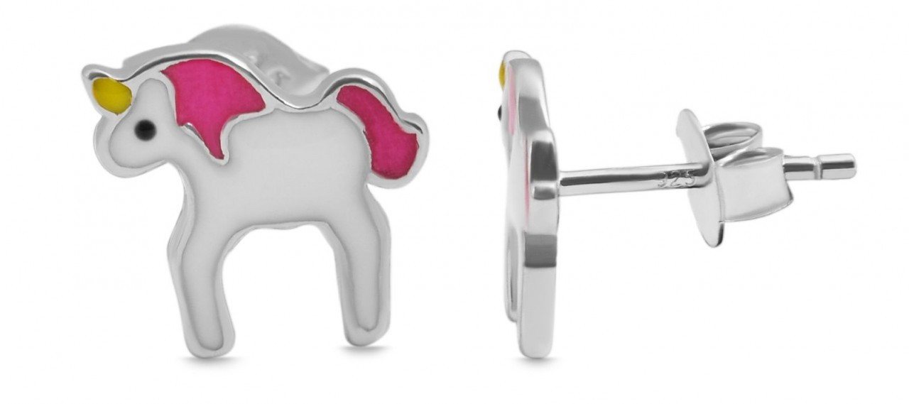 Adelia´s Paar Ohrhänger Mädchen Ohrstecker aus rhodiniertem 925 Sterling Silber von Adelia´s