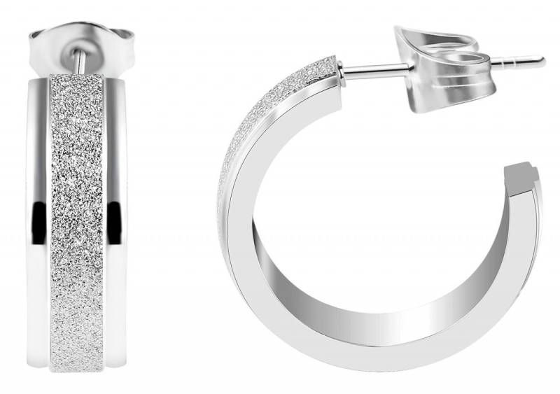 Adelia´s Paar Ohrhänger Neuheit 2025 - Damen Ohrstecker aus poliertem Edelstahl Ø 20 mm von Adelia´s