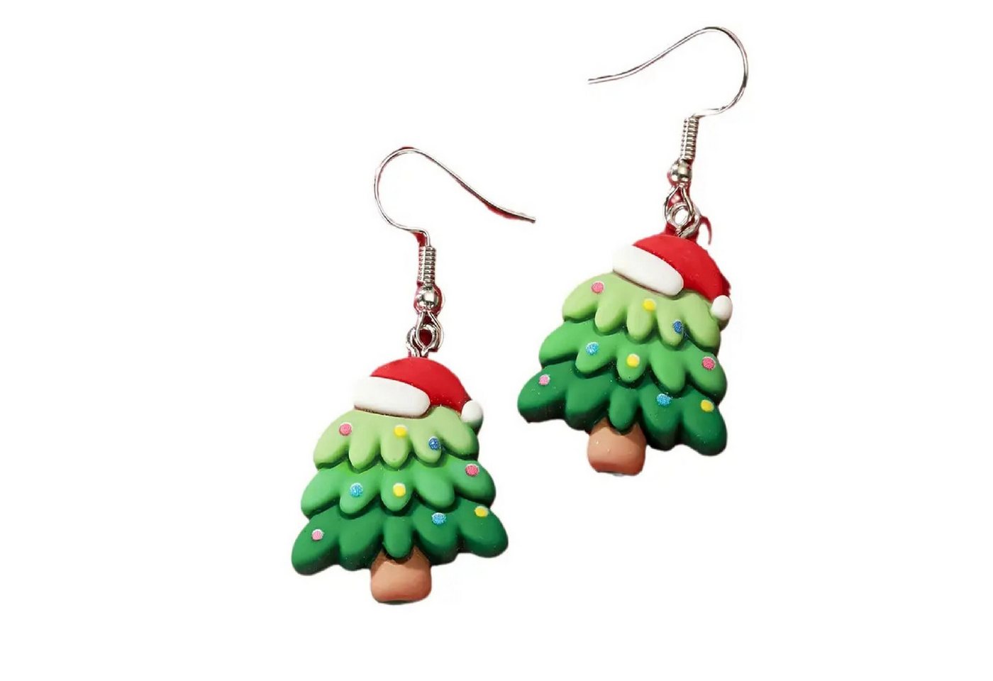 Adelia´s Paar Ohrhänger Weihnachtsschmuck Ohrringe Ohrhänger Weihnachtsbaum aus Harz, Weihnachtsschmuck Ohrhänger Weihnachtsbaum aus Harz von Adelia´s
