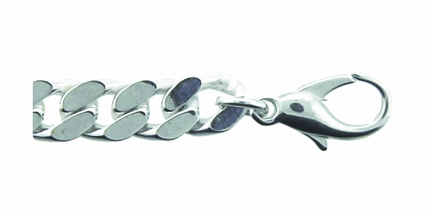 Adelia´s Silberarmband 925 Silber Flach Panzer Armband 19 cm, 19 cm 925 Sterling Silber Silberschmuck für Damen von Adelia´s