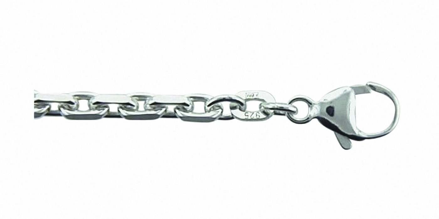 Adelia´s Silberkette 925 Silber Anker Halskette 60 cm Ø 3,1 mm, Silberschmuck für Damen von Adelia´s