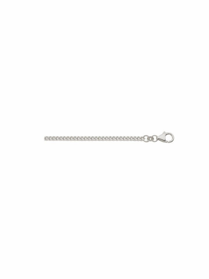 Adelia´s Silberkette 925 Silber Flach Panzer Halskette Ø 1,6 mm, Silberschmuck für Damen von Adelia´s
