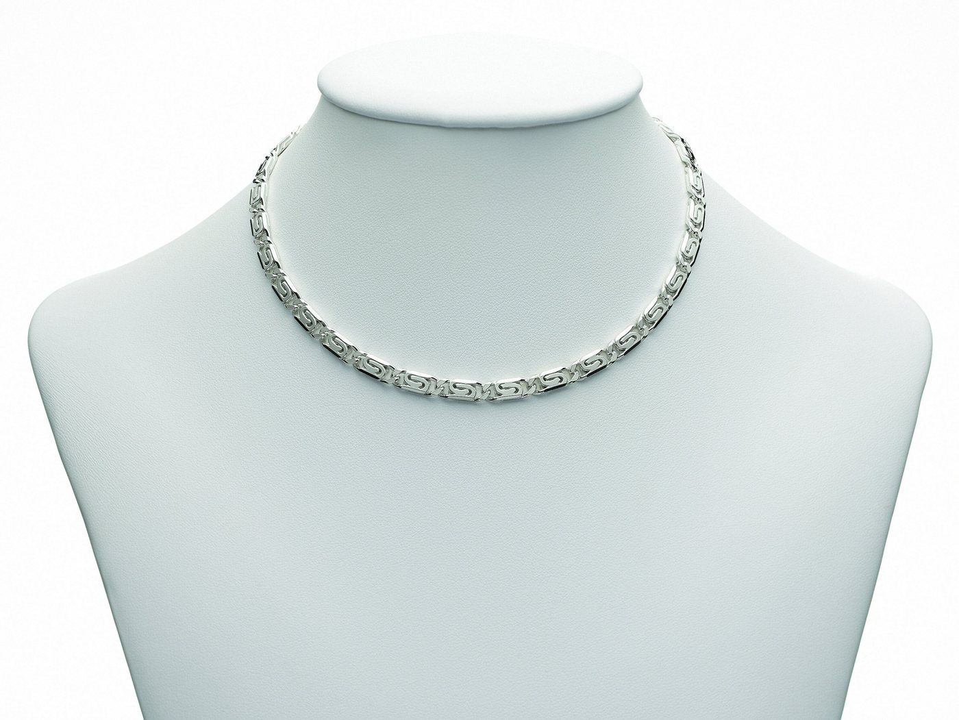 Adelia´s Silberkette 925 Silber S Panzer Halskette 50 cm Ø 4,6 mm, Silberschmuck für Damen von Adelia´s