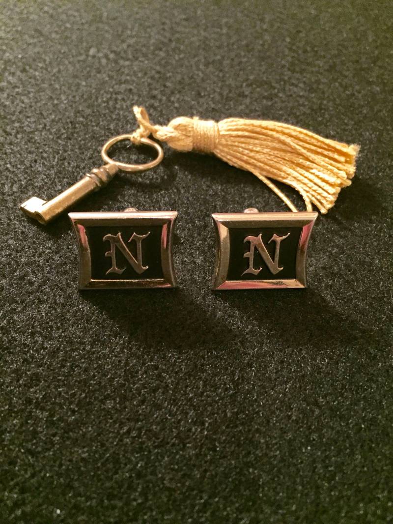 Vintage Initial "N" Manschettenknöpfe von AdelineCompany