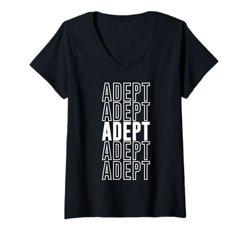 Damen Adept T-Shirt mit V-Ausschnitt Damen Adept T-Shirt mit V-Ausschnitt von Adept Apparel