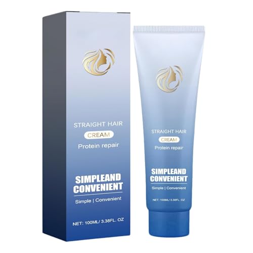 2025 New Protein Correction Hair Straightening Cream,Silk & Gloss Protein Correction Hair Cream,Nourishing Fast Smoothing Hair Straightener Creams for Frizzy and Dry Hairs For Men Women (1Pcs, 100ml) von Aderpmin