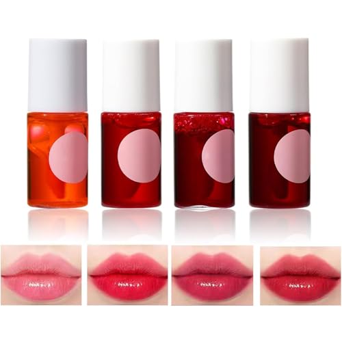 Fafamoon Long-Lasting Lip Gloss,Fafamoon Lip Gloss,Fafamoon Lip Tint,Moisturizing Lip Gloss Plumping Lip Gloss,Lip Tint Stain Set,Lip Stain Long Lasting Waterproof,Non Sticky,Glossy Finish (Mix, 1PC) von Aderpmin