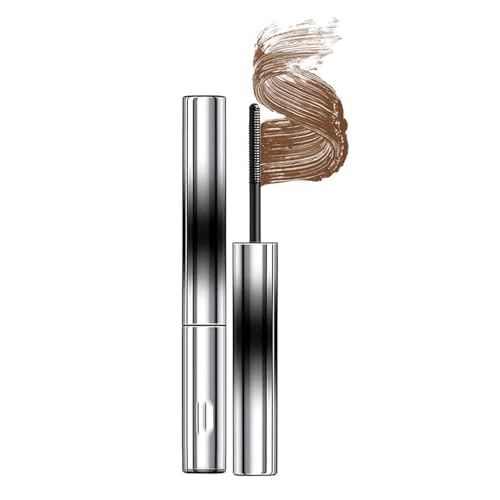 Metal Wand Mascara, Iron Wand Mascara, 3D Curling Eyelash Iron Mascaras, 2026 New Brushless Metal Wands Mascaras, Waterproof Long-Lasting 3D Curling Eyelas (Brown) von Aderpmin