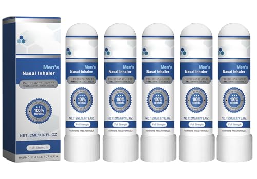 Naseninhalator Herren, 2025 Neuer Nasenstab Inhalator, Naseninhalator Stick, Stellt Energie und Vitalität wieder her (5) von Aderpmin