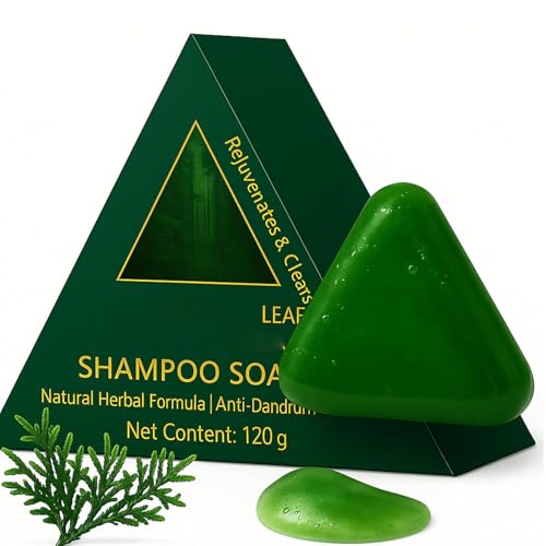 Nature Triangle Shampoo Bar, Natural Plant-Based Solid Shampoo, Thickening & Volumizing Shampoos for Women and Men, Gentle Cleansing & Nourishing Care for Healthy-Looking Hair (1Pcs) von Aderpmin
