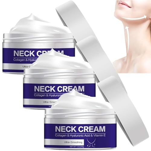 Neck Cream - Tighten & Lift Firming Neck Cream | Ultra-Smoothing Neck Cream, Neck Firming Cream, Anti-Aging Neck Cream For Women,Anti Wrinkle Moisturizing Neck Cream for Women (3pcs) von Aderpmin