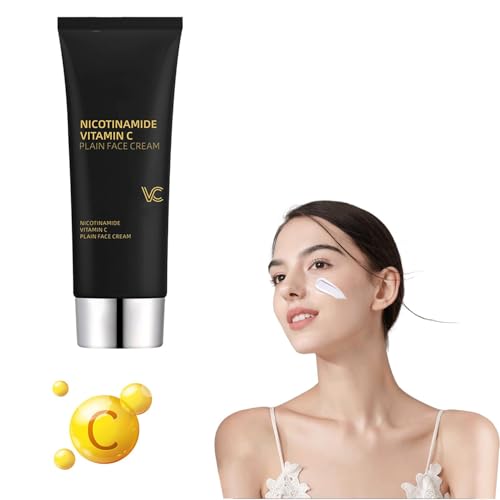 Niacinamide Vitamin C Black Tube Skin Cream, Natural Vitamin C Plain Face Cream, Multifunctional Smooth Hydrating Makeup Cream, Vitamin C Moisturizing Cream 100g (1Pcs) von Aderpmin