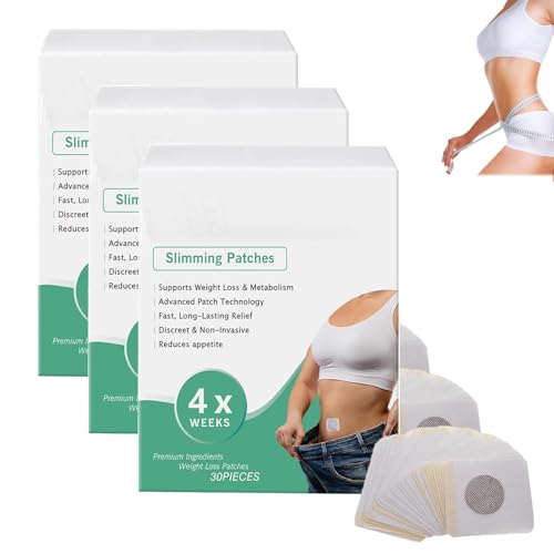 Weight Loss Patches, Trim Patch for Weight Loss, Slimming Patches for Body Shape, Works All Over The Body Around The Clock, Natural & Safe & Effective (3) von Aderpmin