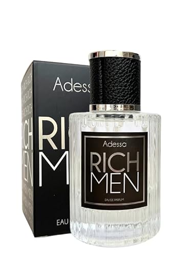 Adessa Eau de Parfum Rich Men, 50 ml, Herrenduft mit Lavendel, Zeder und Ambra von Adessa