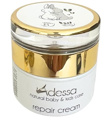 Adessa Repair Creme, 50ml, Regenerierende Schutz- und Pflegecreme für empfindliche Haut, mit Pflaumenkernöl und Zinkoxid von Adessa