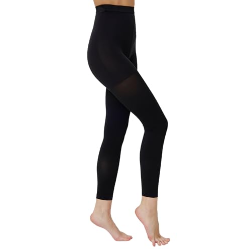 Medizinische Kompressionsstrumpfhose Damen & Herren Lang 20–30 mmHg,Klasse II Zehenfreie kompressionsstrümpfe Stützstrümpfe Kompressionshose für Schwangerschaft Krampfaderödeme Ödeme lipödem von Adfuenom