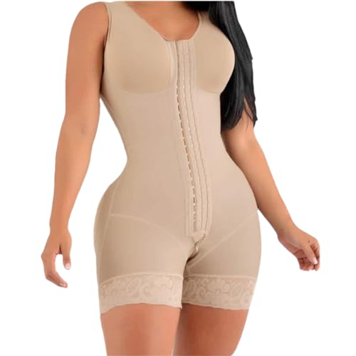 Adhdyuud Damen High Compression Short Girdle Bust Post-chirurgische postoperative schlanke Hülle volle Shapewear, beige, 42 von Adhdyuud