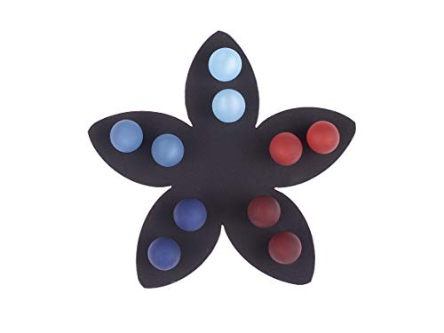5 Paar Polaris Ohrstecker 8mm Größe in harmonischen Farbvarianten auf einer schwarzer Blume von Adi-Modeschmuck in Berlin von Adi-Modeschmuck