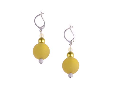 Adi Modeschmuck Polaris Ohrringe 'Angela', federleichte Kombination aus einer 14mm original Polaris Perle und kleinen Glasperlen, handgefertigt in Berlin Adi Modeschmuck Polaris Ohrringe 'Angela', federleichte Kombination aus einer 14mm original Polaris Perle und kleinen Glasperlen, handgefertigt in Berlin von Adi-Modeschmuck