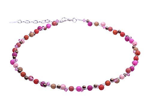 Adi-Modeschmuck Zarte Kette “Johanna”, attraktive Mischung aus Polaris- und Glasperlen, handgefertigt in Berlin Adi-Modeschmuck Zarte Kette “Johanna”, attraktive Mischung aus Polaris- und Glasperlen, handgefertigt in Berlin von Adi-Modeschmuck