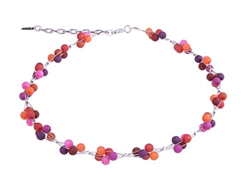 Adi Modeschmuck Polariskette Laila (pink/orange/rot) von Adi Modeschmuck