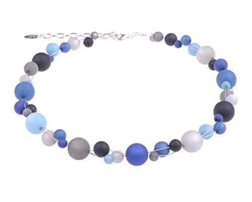 Adi-Modeschmuck Polariskette “Linda”, modischer Mix aus verflochtenen original italienischen Polarisperlen in 6mm bis 14mm Größe, handgefertigt in Berlin Adi-Modeschmuck Polariskette “Linda”, modischer Mix aus verflochtenen original italienischen Polarisperlen in 6mm bis 14mm Größe, handgefertigt in Berlin von Adi-Modeschmuck