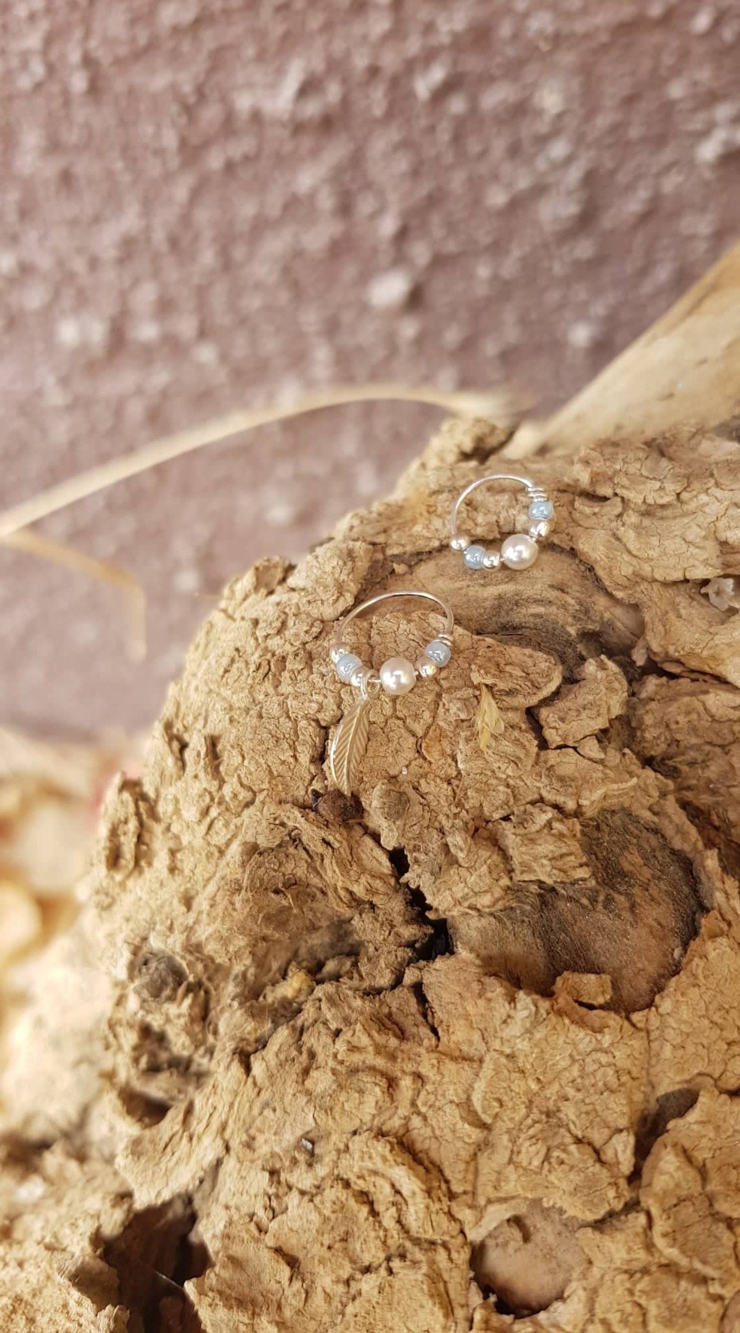 Blatt Anhänger, Perle & Hellblau Perlen, 14K Gold Filled/sterling Silber Piercing Set, Die Schönste Ergänzung Zu Ihrem Hochzeitsschmuck Blatt Anhänger, Perle & Hellblau Perlen, 14K Gold Filled/sterling Silber Piercing Set, Die Schönste Ergänzung Zu Ihrem Hochzeitsschmuck von AdiMiraroJewelry