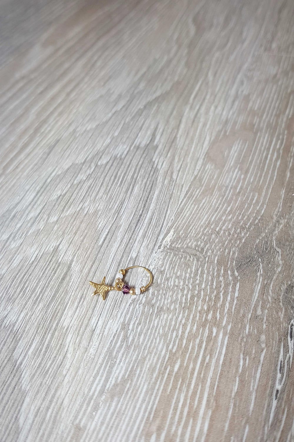 Geschenk-Idee Handgemachte Stern Anhänger Piercing Ohrring, Der Für Helix, Tragus, Rook, Daith Verwendet Werden Kann. Zum Abschlussgeschenk Eines von AdiMiraroJewelry