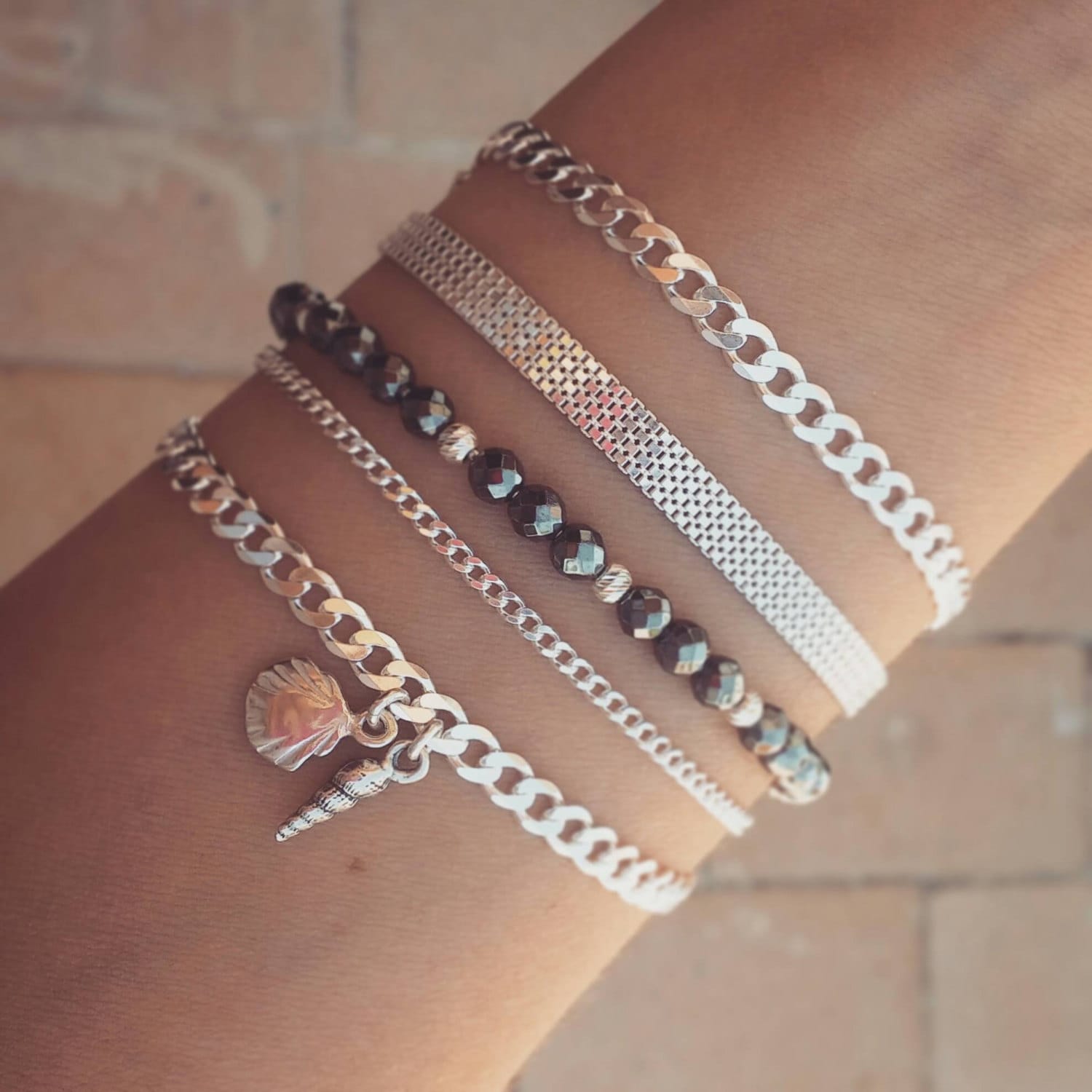 sterling Silber, Flaches Gliederketten-Armband, Dieses Super Einzigartige Und Zierliche Schmuckstück Ist Der Perfekte Hochzeits-Schmuck-Look von AdiMiraroJewelry