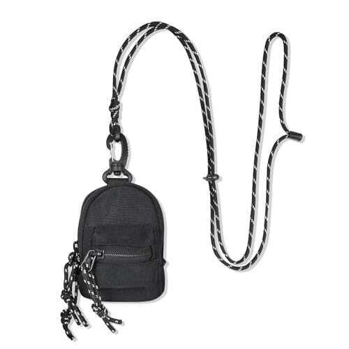 AdiStylinno Münzbörse für Männer und Frauen, modische kleine Münztasche mit Reißverschluss, Mini-Umhängetasche, Schultertasche, tragbare Kopfhörer-Schlüsseltasche mit verstellbarem Seil für Reisen, von AdiStylinno