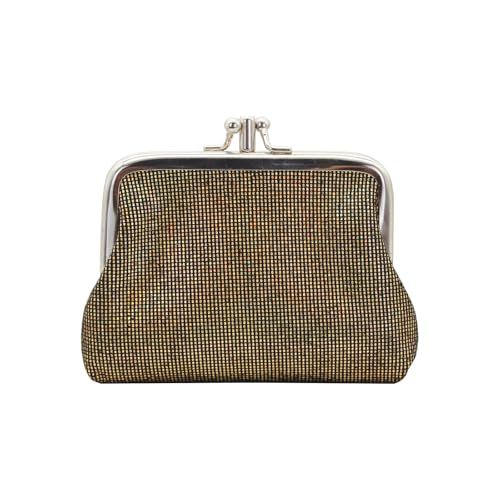 AdiStylinno Münzgeldbörse für Damen, niedlicher kleiner Kuss-Lock-Münzbeutel, Vintage-Mini-Geldbörse für Kleingeld, glänzende Münzgeldbörse mit Verschluss, Gold, 12 x 9 x 2 cm / 4.72 x 3.54 x 0.78 in, AdiStylinno Münzgeldbörse für Damen, niedlicher kleiner Kuss-Lock-Münzbeutel, Vintage-Mini-Geldbörse für Kleingeld, glänzende Münzgeldbörse mit Verschluss, Gold, 12 x 9 x 2 cm / 4.72 x 3.54 x 0.78 in, von AdiStylinno